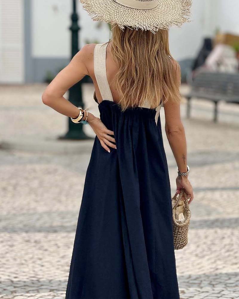 Miss | Jurk Dames Maxi Crossover - Viscose - Miss Madera MIS-80I9N7