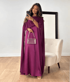 Miss | Jurk Dames Maxi Draped Sleeve - Satijn - Miss Madera MIS-RKKURF