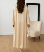 Miss | Jurk Dames Maxi Draped Sleeve - Satijn - Miss Madera MIS-AVZ4RI