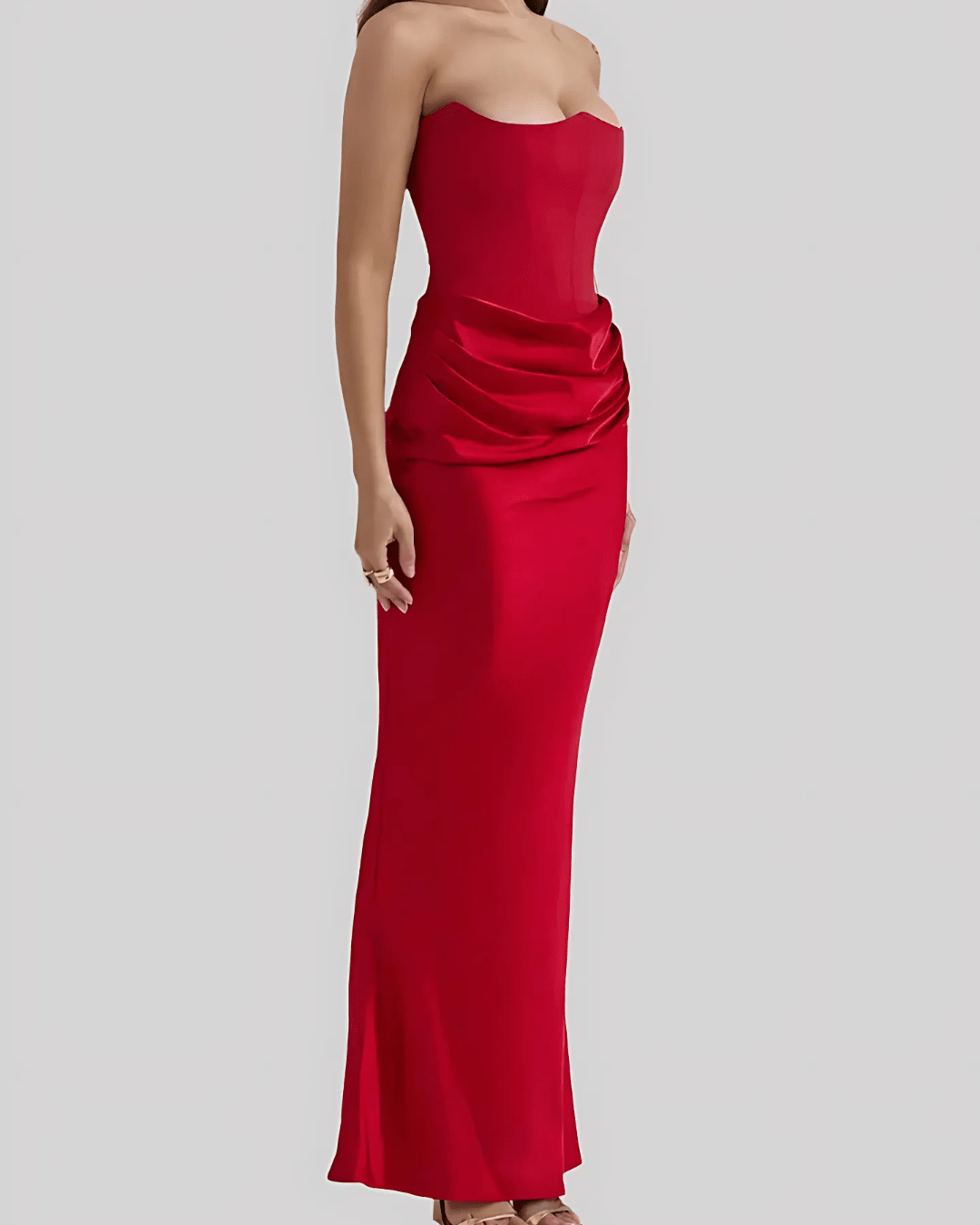 Miss | Jurk Dames Maxi Drapeert - Viscose - Miss Madera MIS-DW8BA6