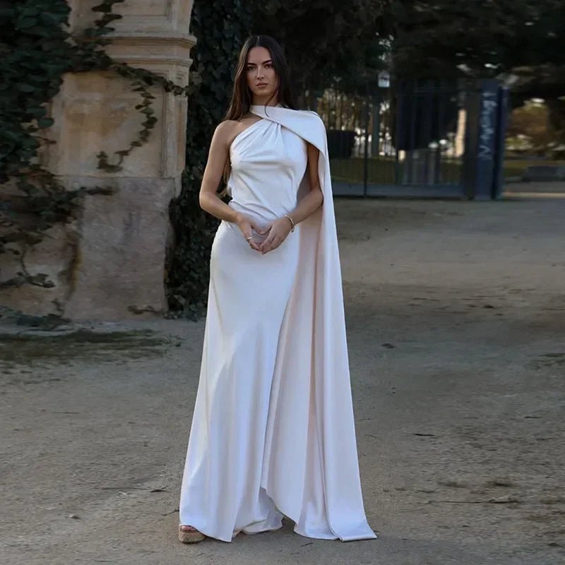 Miss | Jurk Dames Maxi Eén Schouder - Polyester - Miss Madera MIS-BBE0A4