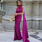 Miss | Jurk Dames Maxi Eén Schouder - Polyester - Miss Madera MIS-88A1BF
