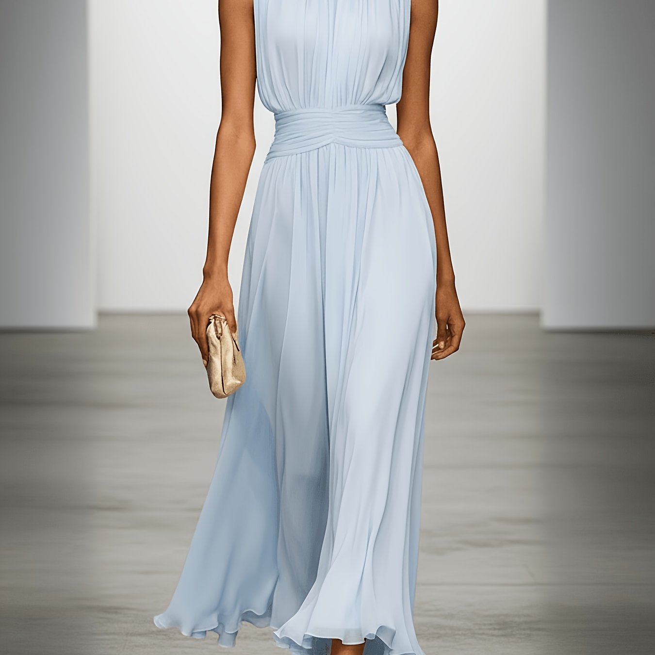 Miss | Jurk Dames Maxi Elegance - Viscose - Miss Madera MIS-88WGS1