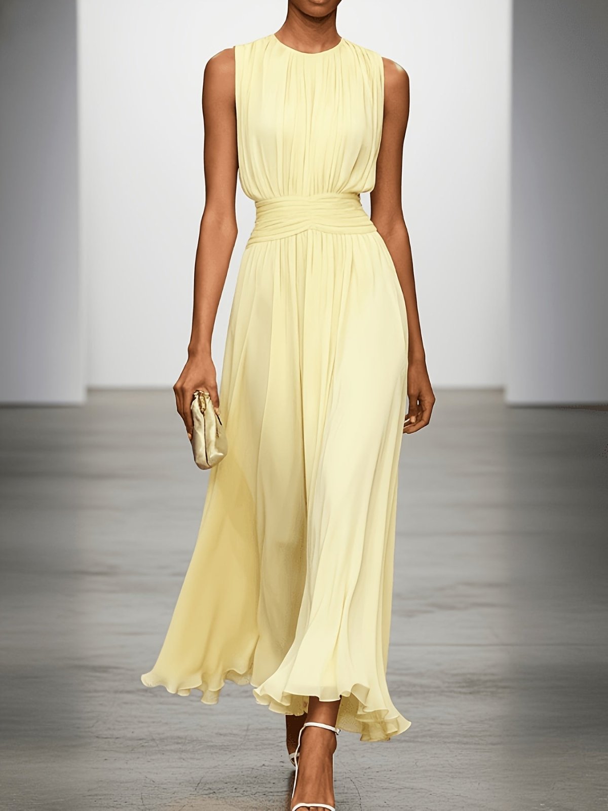Miss | Jurk Dames Maxi Elegance - Viscose - Miss Madera MIS-40T6LH