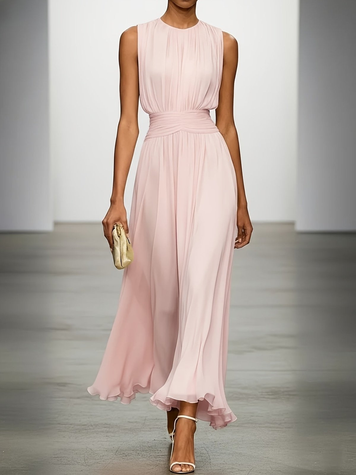 Miss | Jurk Dames Maxi Elegance - Viscose - Miss Madera MIS-88WGS1