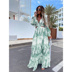 Miss | Jurk Dames Maxi Elegant Getailleerd Geweven - Polyester - Miss Madera MIS-3C03CC