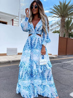 Miss | Jurk Dames Maxi Elegant Getailleerd Geweven - Polyester - Miss Madera MIS-3C2F8B