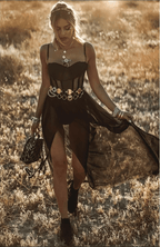 Miss | Jurk Dames Maxi Elegant - Kant - Miss Madera