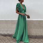 Miss | Jurk Dames Maxi Elegant Modern - Viscose - Miss Madera MIS-2427B1