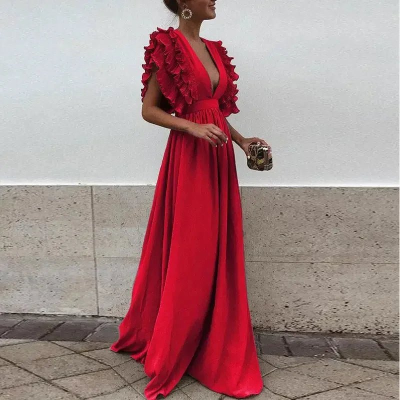 Miss | Jurk Dames Maxi Elegant Modern - Viscose - Miss Madera MIS-53CE58