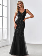 Miss | Jurk Dames Maxi Elegant - Pailletten - Miss Madera MIS-DE15B7