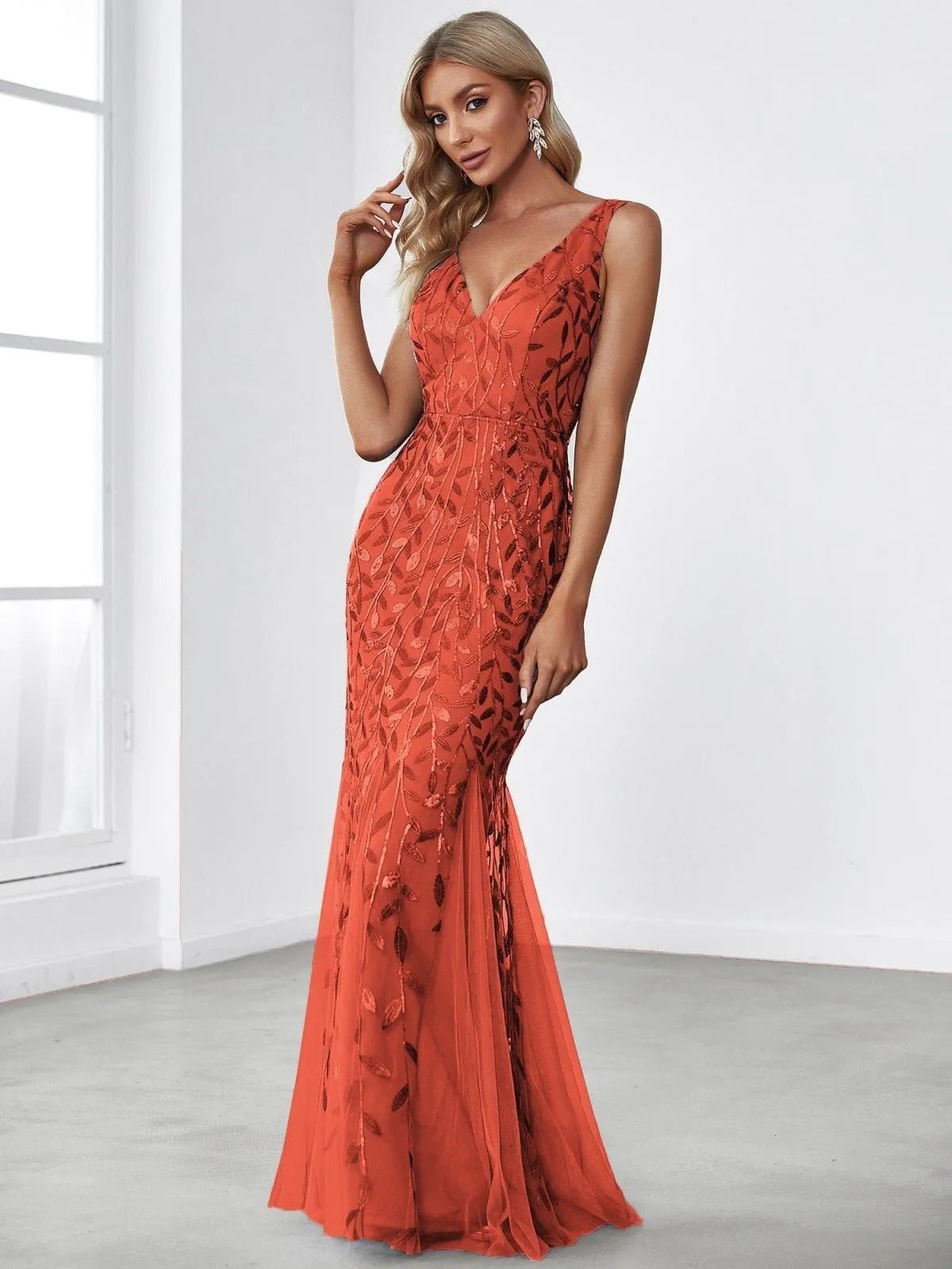 Miss | Jurk Dames Maxi Elegant - Pailletten - Miss Madera MIS-7DD067