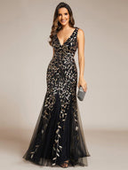 Miss | Jurk Dames Maxi Elegant - Pailletten - Miss Madera