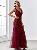 Miss | Jurk Dames Maxi Elegant - Pailletten - Miss Madera