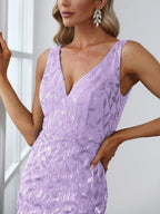 Miss | Jurk Dames Maxi Elegant - Pailletten - Miss Madera