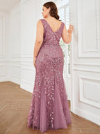 Miss | Jurk Dames Maxi Elegant - Pailletten - Miss Madera