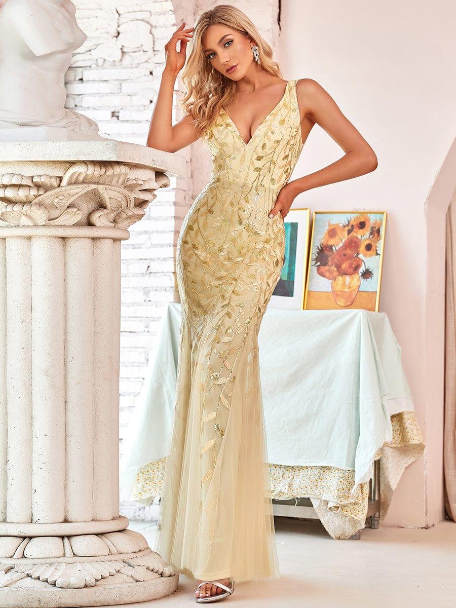 Miss | Jurk Dames Maxi Elegant - Pailletten - Miss Madera