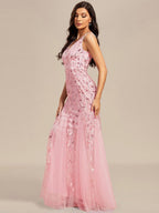 Miss | Jurk Dames Maxi Elegant - Pailletten - Miss Madera