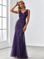Miss | Jurk Dames Maxi Elegant - Pailletten - Miss Madera