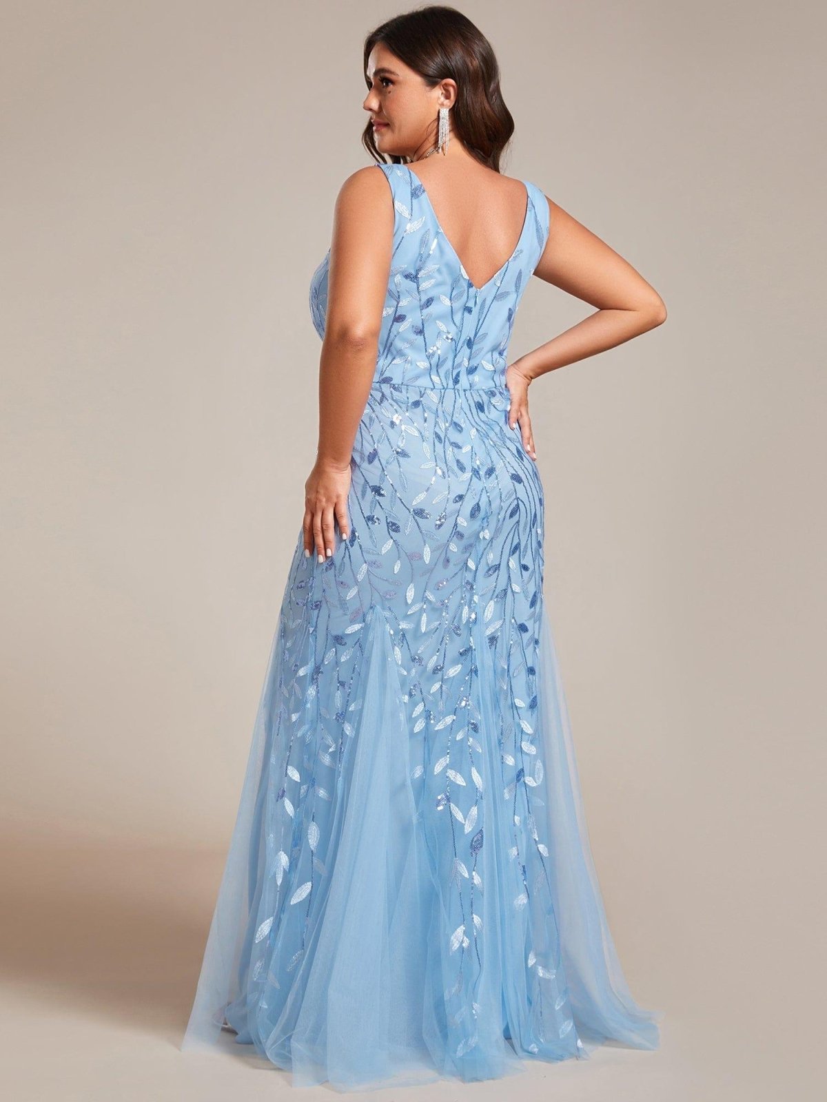 Miss | Jurk Dames Maxi Elegant - Pailletten - Miss Madera
