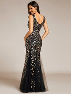 Miss | Jurk Dames Maxi Elegant - Pailletten - Miss Madera