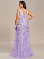 Miss | Jurk Dames Maxi Elegant - Pailletten - Miss Madera