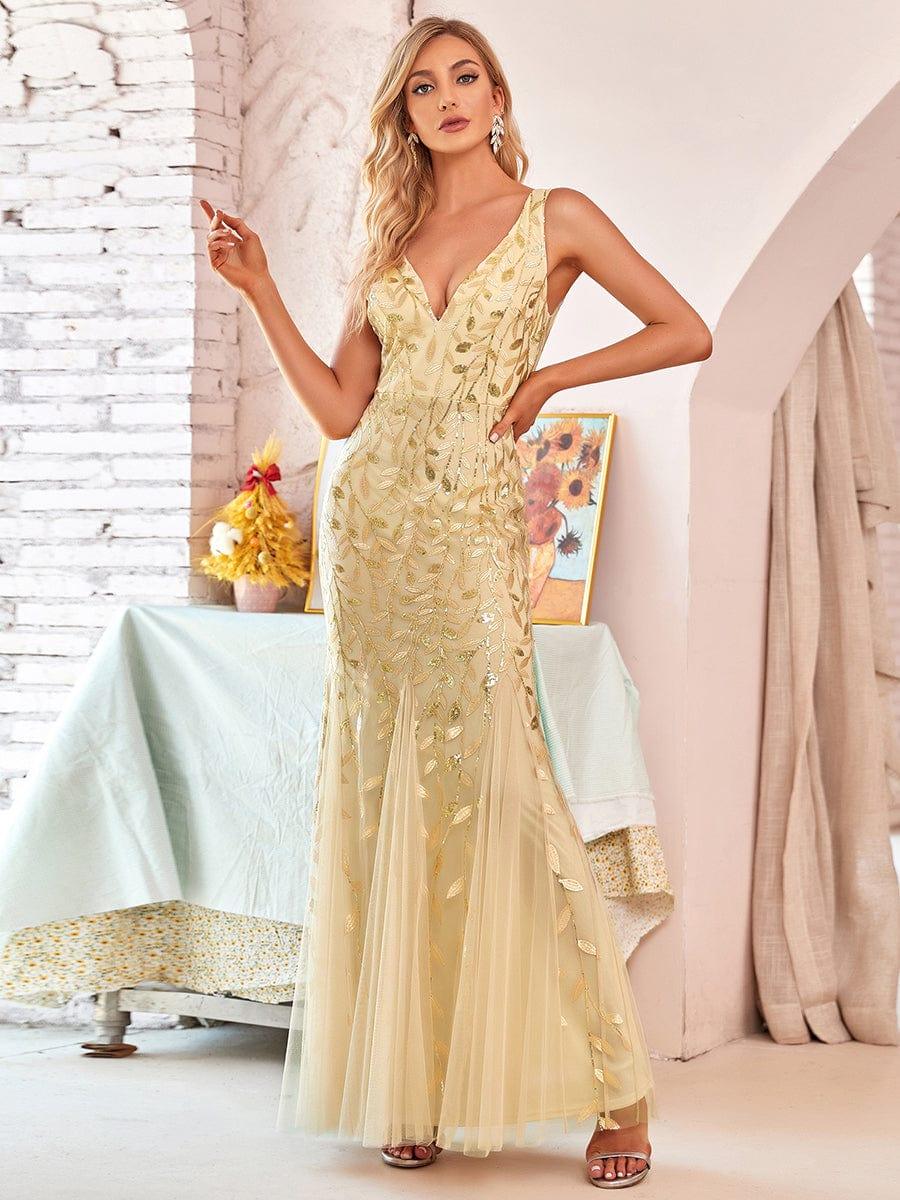 Miss | Jurk Dames Maxi Elegant - Pailletten - Miss Madera