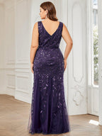 Miss | Jurk Dames Maxi Elegant - Pailletten - Miss Madera
