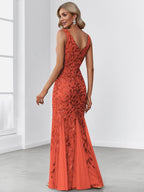 Miss | Jurk Dames Maxi Elegant - Pailletten - Miss Madera