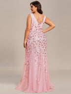 Miss | Jurk Dames Maxi Elegant - Pailletten - Miss Madera