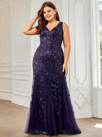 Miss | Jurk Dames Maxi Elegant - Pailletten - Miss Madera