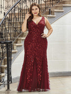 Miss | Jurk Dames Maxi Elegant - Pailletten - Miss Madera