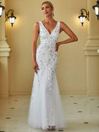 Miss | Jurk Dames Maxi Elegant - Pailletten - Miss Madera