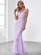 Miss | Jurk Dames Maxi Elegant - Pailletten - Miss Madera