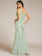 Miss | Jurk Dames Maxi Elegant - Pailletten - Miss Madera