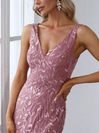 Miss | Jurk Dames Maxi Elegant - Pailletten - Miss Madera