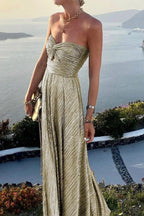 Miss | Jurk Dames Maxi Elegant - Polyester Lurex - Miss Madera MIS-8094B8