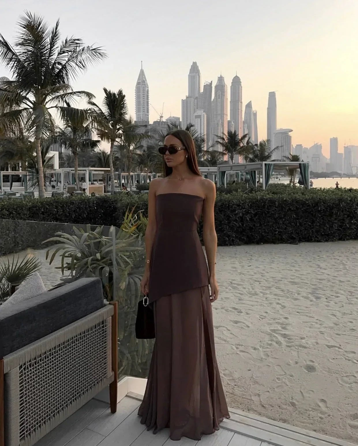 Miss | Jurk Dames Maxi Elegant - Viscose - Miss Madera MIS-2FCA5B