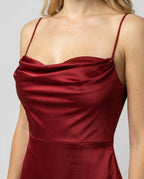 Miss | Jurk Dames Maxi Elegante Avond - Viscose - Miss Madera MIS-MRPOB5