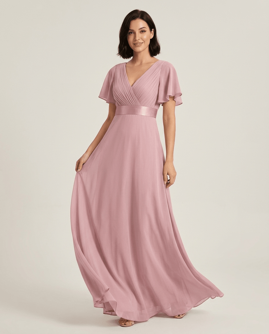 Miss | Jurk Dames Maxi Empire - Chiffon - Miss Madera MIS-BD5B59