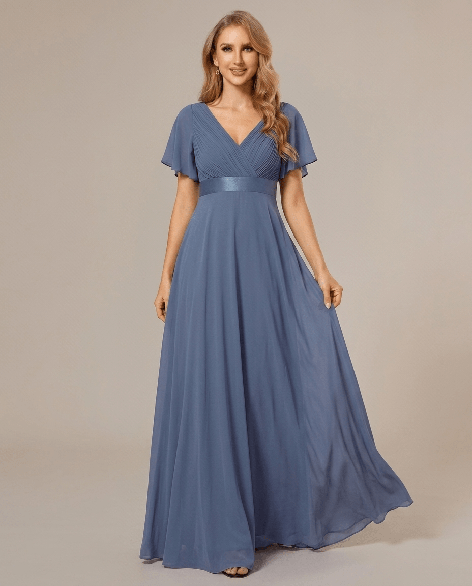 Miss | Jurk Dames Maxi Empire - Chiffon - Miss Madera MIS-C2AB00