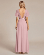 Miss | Jurk Dames Maxi Empire - Chiffon - Miss Madera MIS-BD5B59