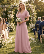 Miss | Jurk Dames Maxi Empire - Chiffon - Miss Madera MIS-BD5B59
