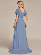 Miss | Jurk Dames Maxi Empire - Chiffon - Miss Madera
