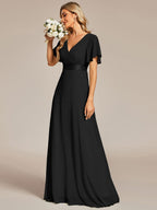 Miss | Jurk Dames Maxi Empire - Chiffon - Miss Madera