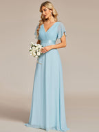 Miss | Jurk Dames Maxi Empire - Chiffon - Miss Madera