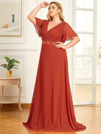 Miss | Jurk Dames Maxi Empire - Chiffon - Miss Madera