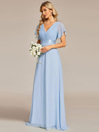 Miss | Jurk Dames Maxi Empire - Chiffon - Miss Madera