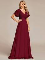 Miss | Jurk Dames Maxi Empire - Chiffon - Miss Madera