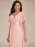 Miss | Jurk Dames Maxi Empire - Chiffon - Miss Madera
